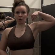 Teen muscle girl Fitness girl Liz